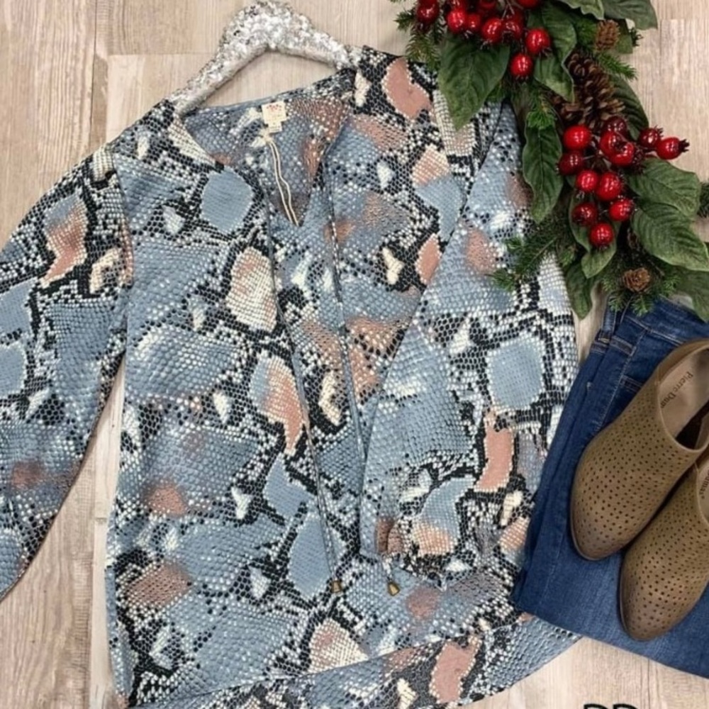 Snakeskin top